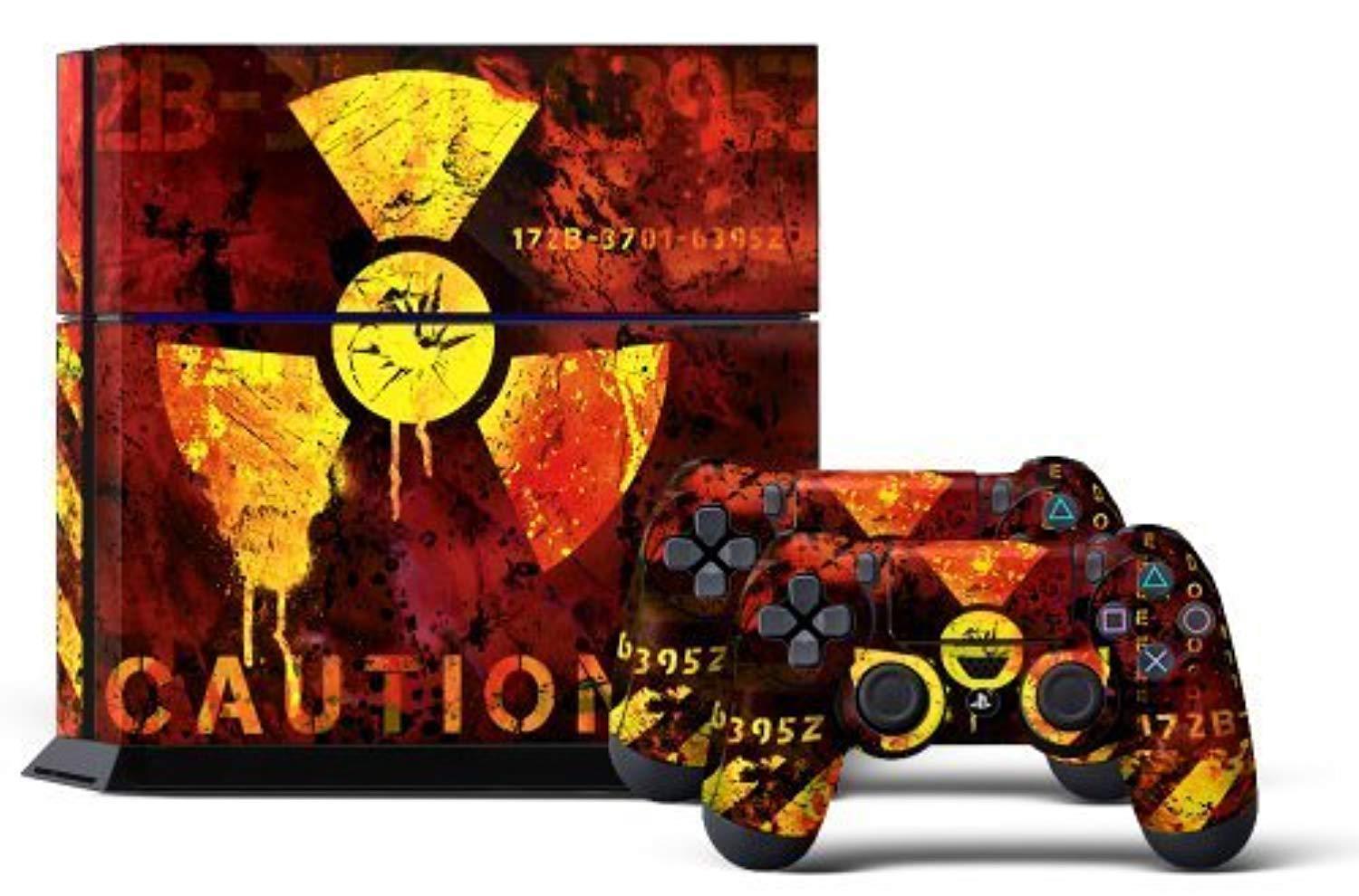 Sony PS4 PlayStation 4 Console Skin plus 2 Controller Skins - Meltdown