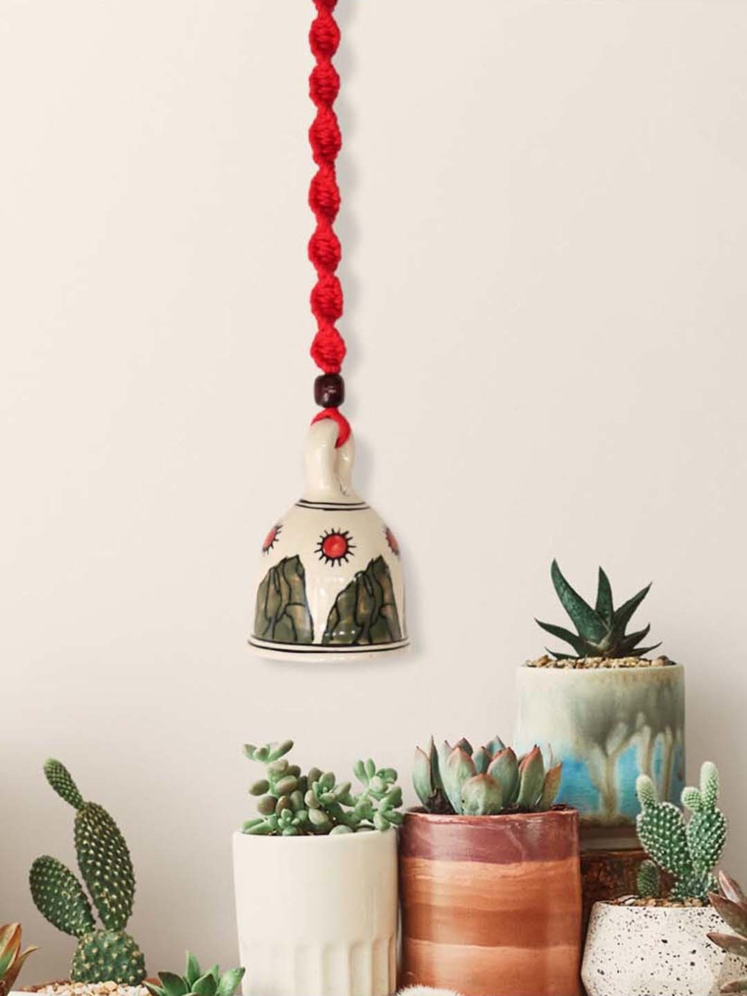 Tayhaa Brown Resin Fiery Tiger Head Showpiece