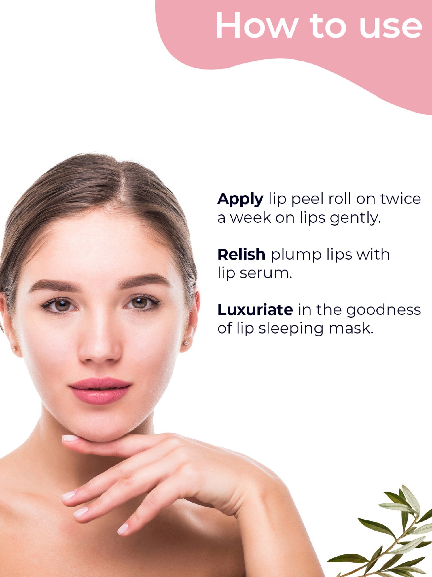 Pilgrim Squalane Pillow Talk P.M. Lip Care Kit with Pink Bag