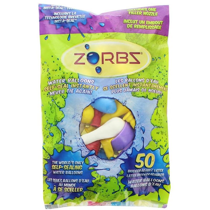 Zorbz Zorbz Self-Seal Water Balloons, Pack of 50