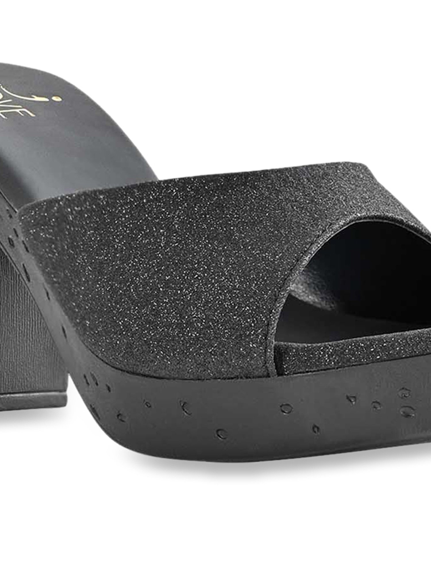 Jove Women's Black Casual Sandals