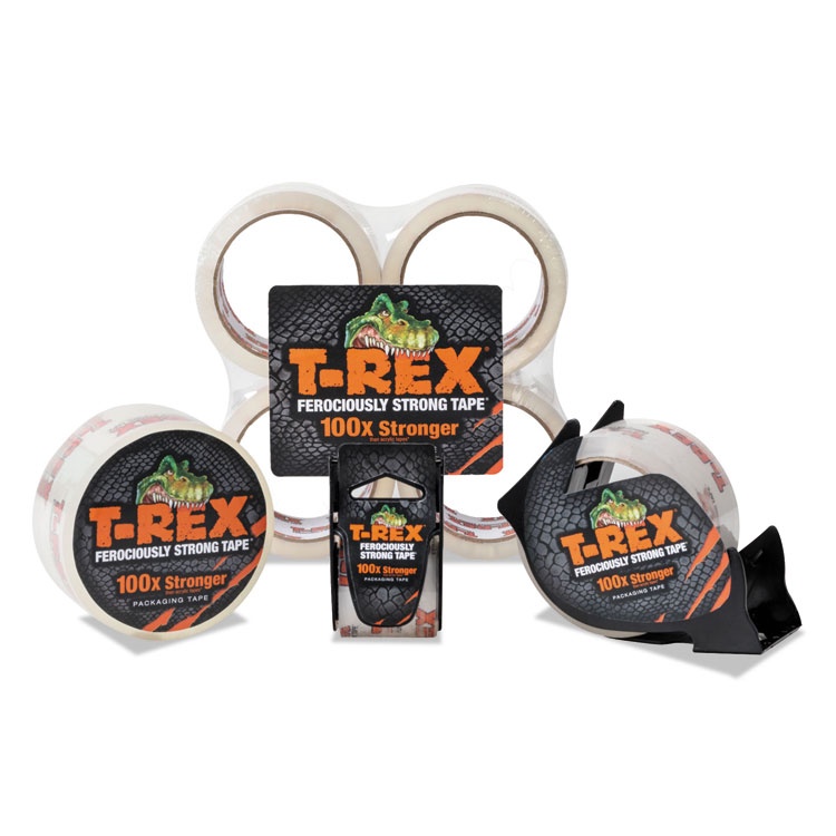 T-REX Packaging Tape 1.88" x 35 yds Crystal Clear 18/Pack 285724