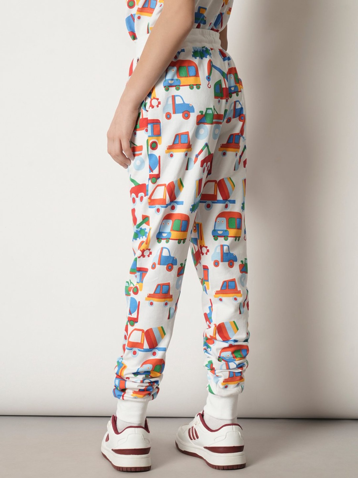 Jack & Jones Junior White Printed Trackpants