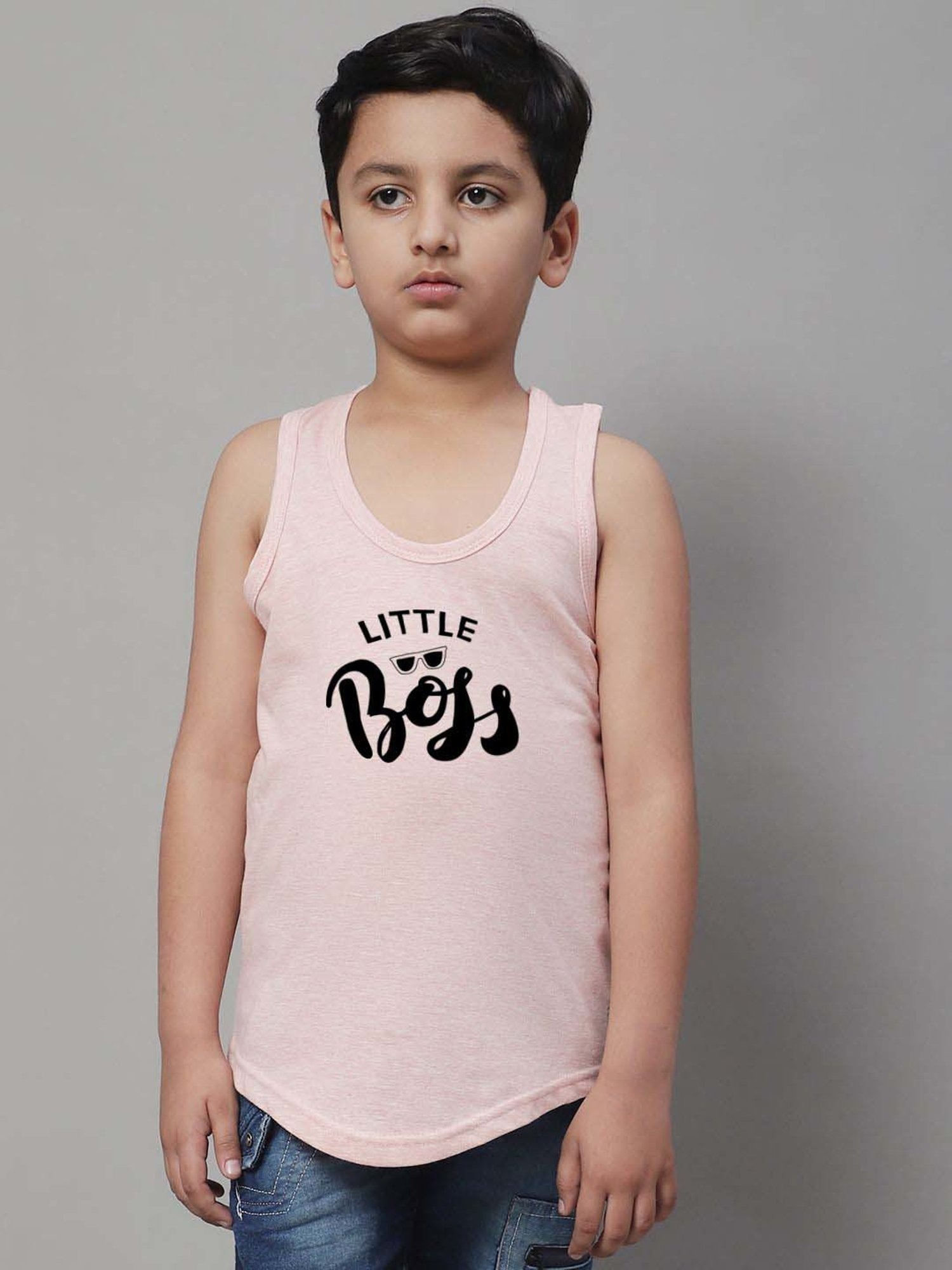 Palm Tree Kids White Printed Vest