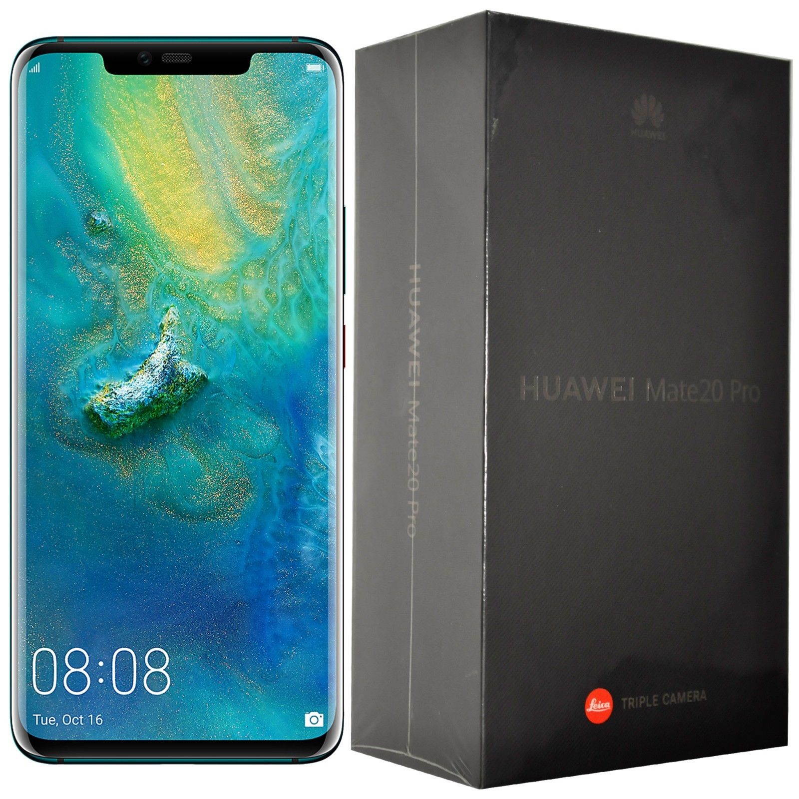 Huawei Mate 20 Pro LYA-L09 128GB Single-SIM (No CDMA, GSM only) Factory Unlocked 4G/LTE Smartphone - Emerald Green