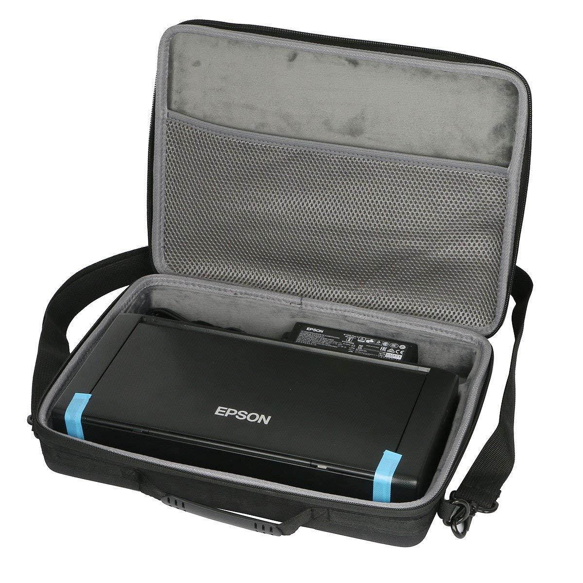 Co2Crea Hard Travel Case Bag for Epson Workforce WF-100 Wireless Mobile Printer (Only Case)