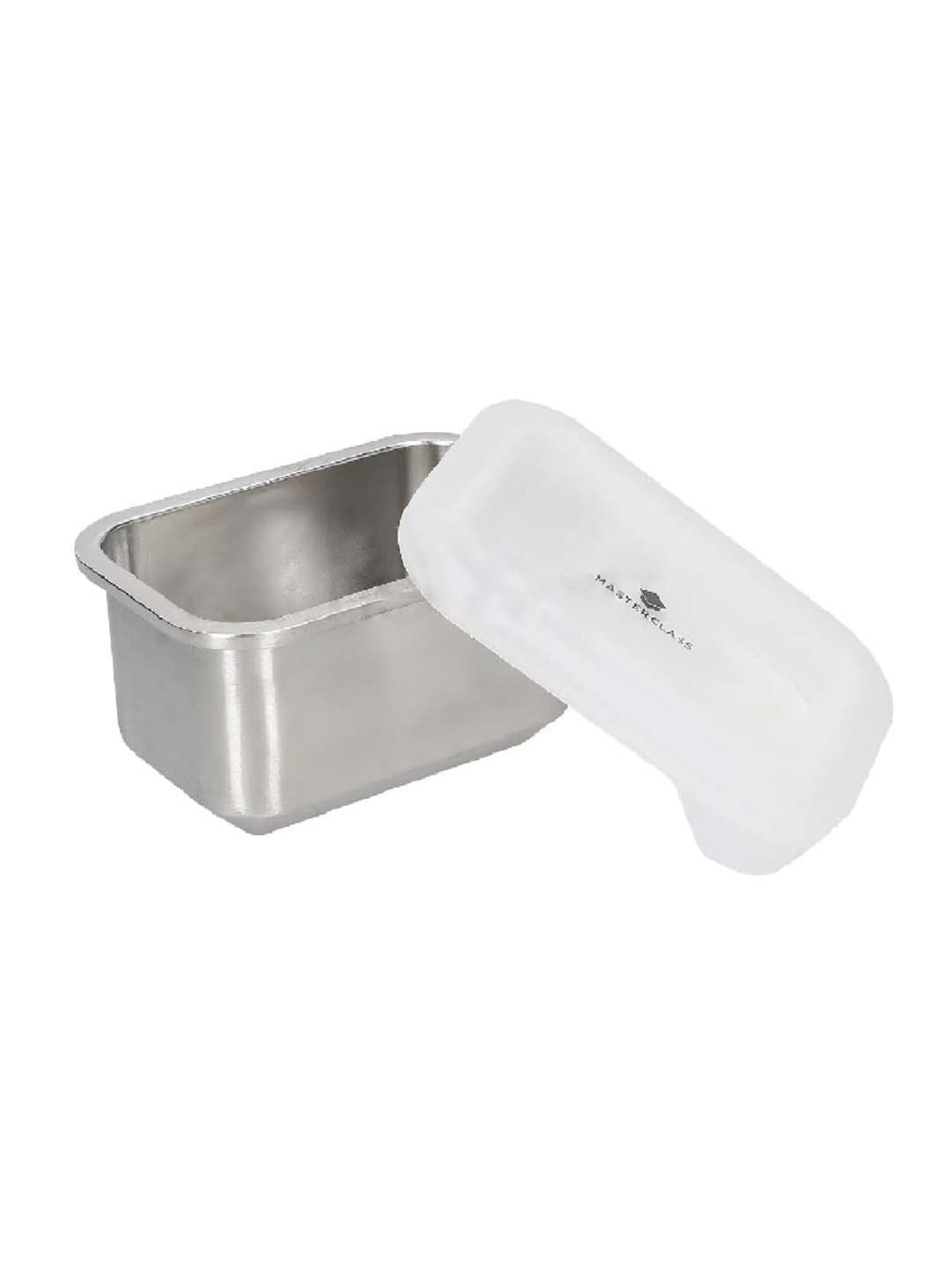 MasterClass Grey Stainless Steel Snack Dish (0.75 L)