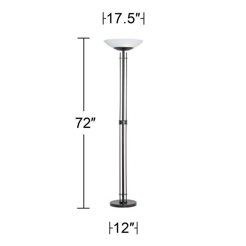 Franklin Iron Works Gentry Oil-Rubbed Bronze Downbridge Arc Floor Lamp