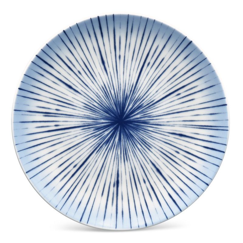 10 Strawberry Street Matte Wave Stoneware Salad Plates 8" White - Set of 6