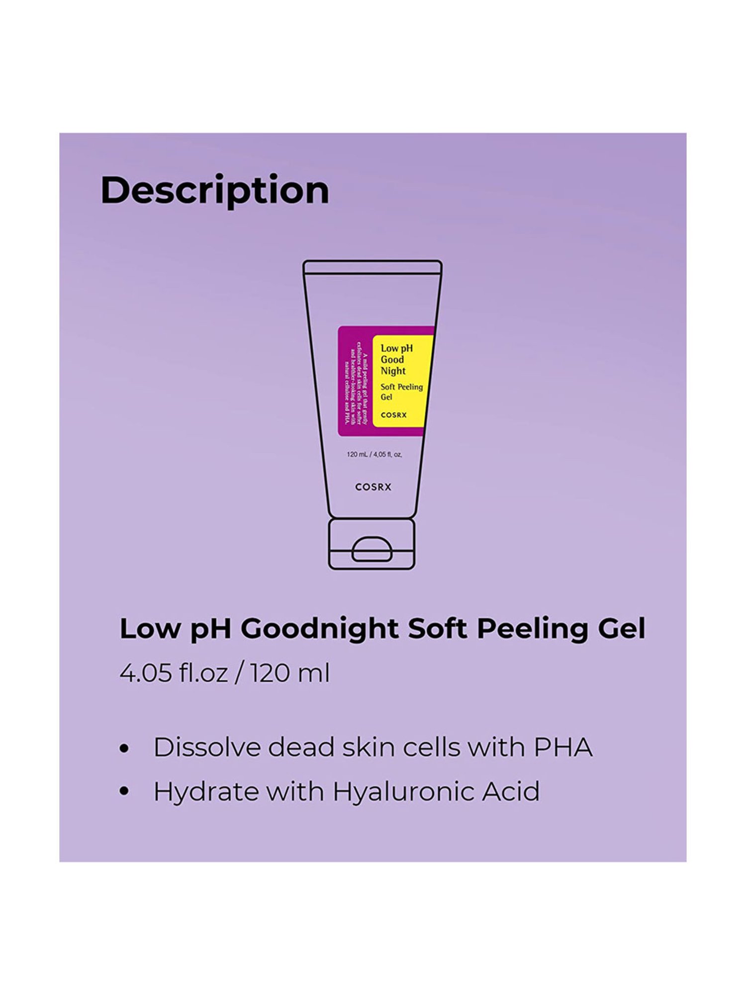 Cosrx Low Ph Good Night Soft Peeling Gel  - 120 ml
