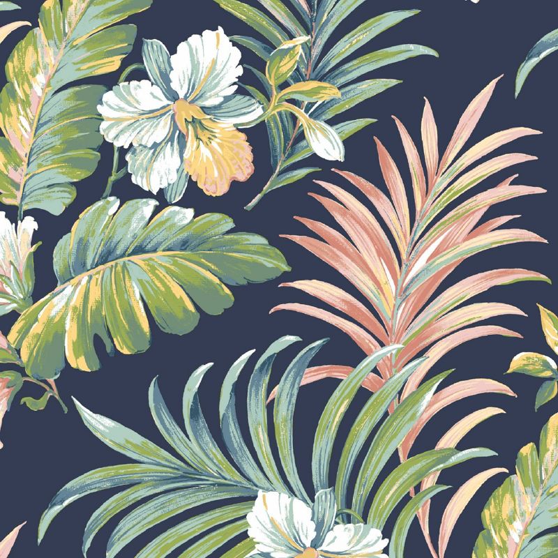 2pk Simone Tropical Outdoor Throw Pillows Blue - Arden Selections