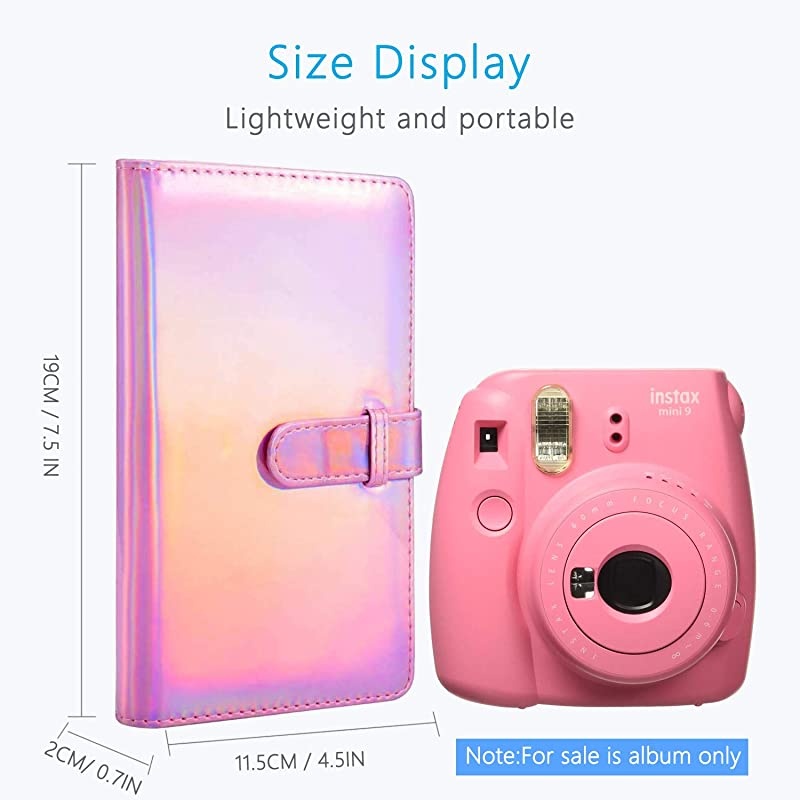 96 Pockets Mini Photo Album for Fujifilm Instax Mini Camera Polaroid Snap Z2300 SocialMatic Instant Cameras amp Zip Instant Printer Magic Pink