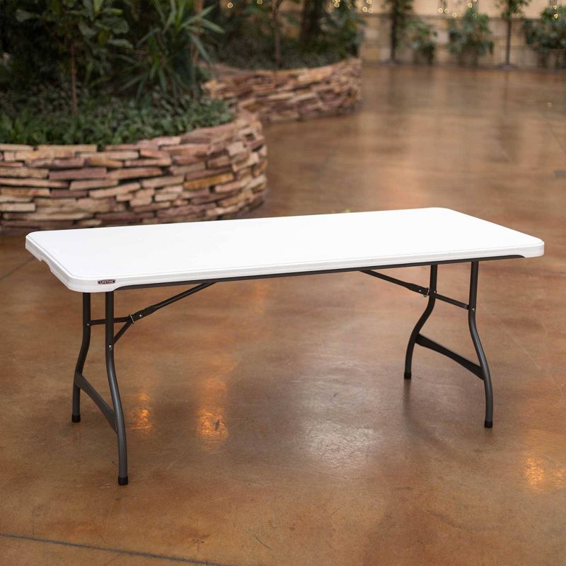 Folding Table with 6 Chairs White - Lifetime