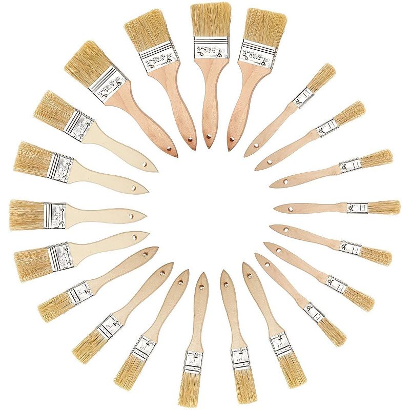 Synthetic Gold Taklon Real Value Brush Set-7/Pkg