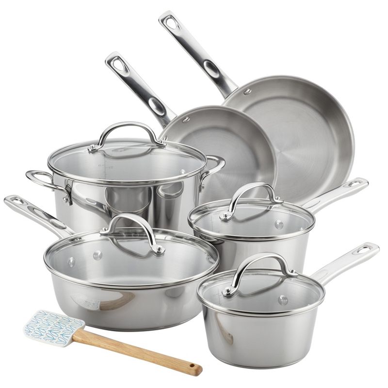 Ayesha Curry 11pc Home Collection Stainless Steel Cookware Set