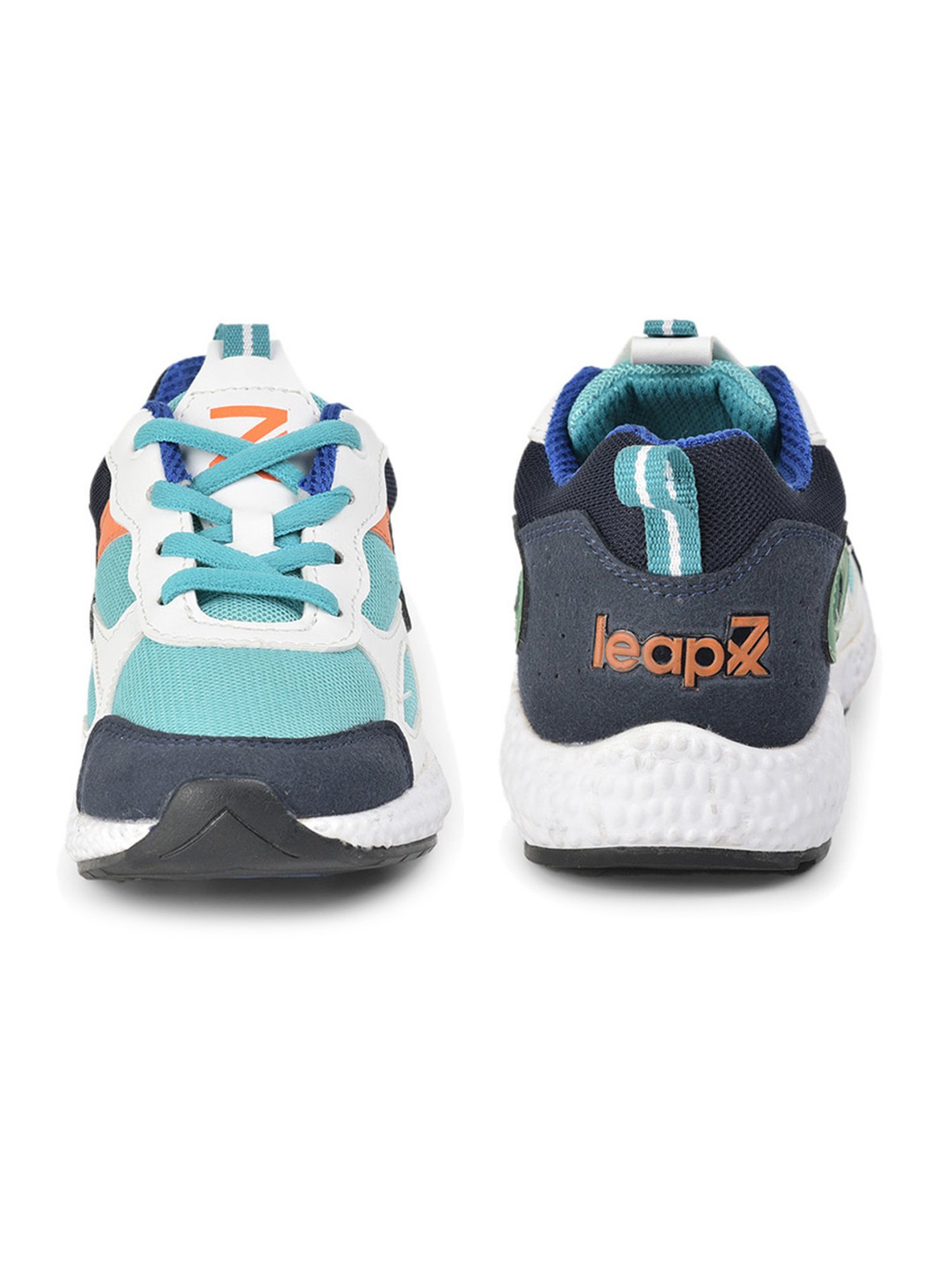 LEAP7X By Liberty Kids Blue & White Lace Up Shoes