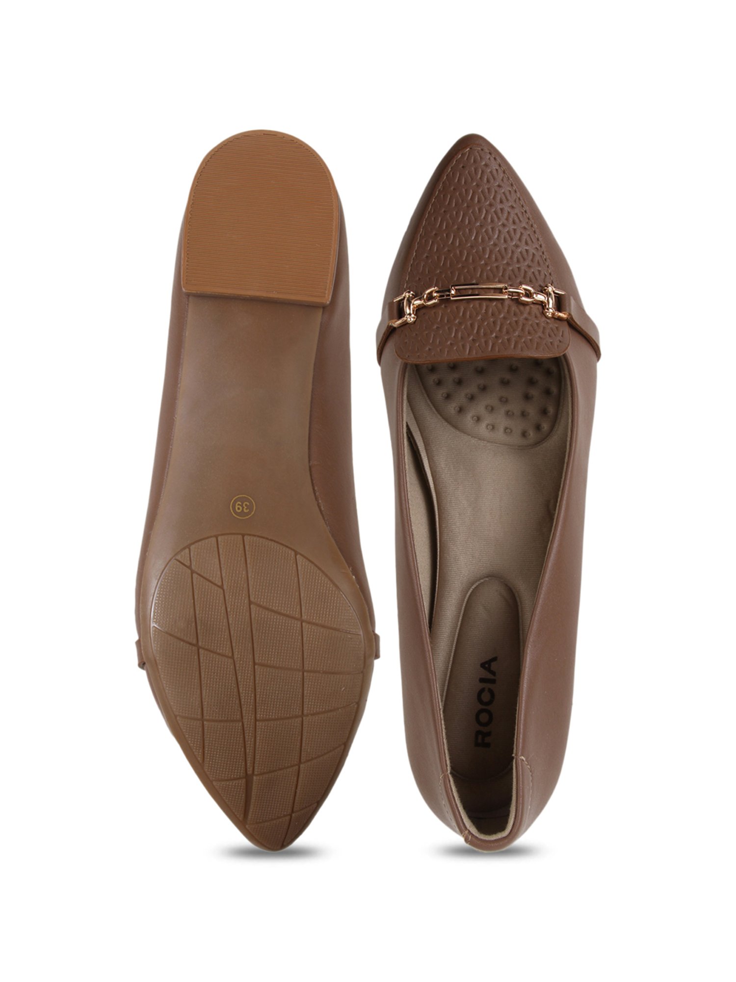 Rocia by Regal Women's Chikoo Formal Loafers