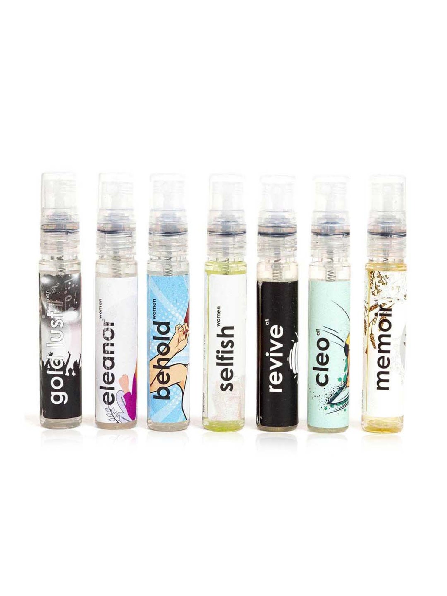 Adiveda Natural Perfume Tester Set of 7 for Women
