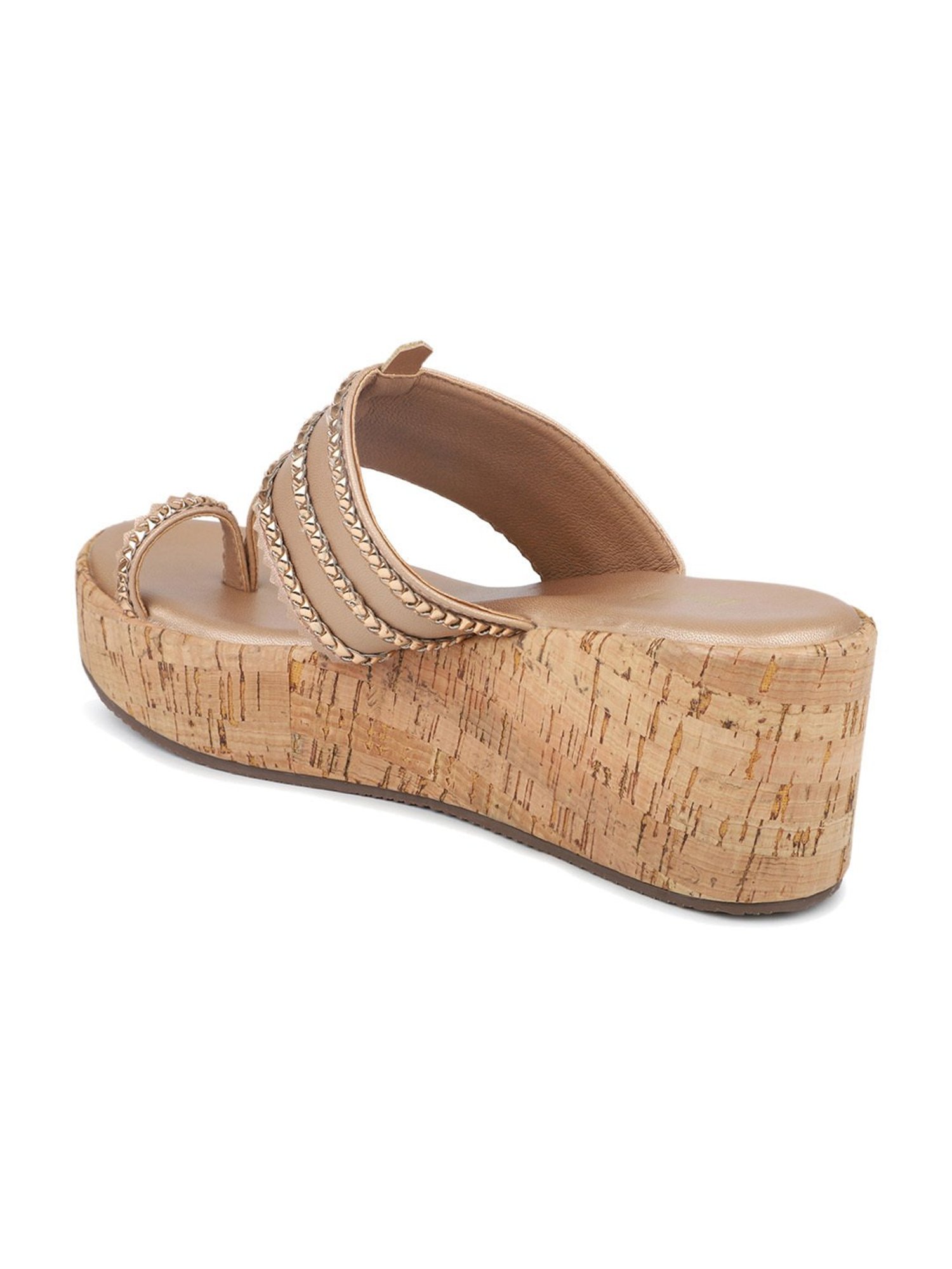 Inc.5 Women's Rose Gold Toe Ring Wedges