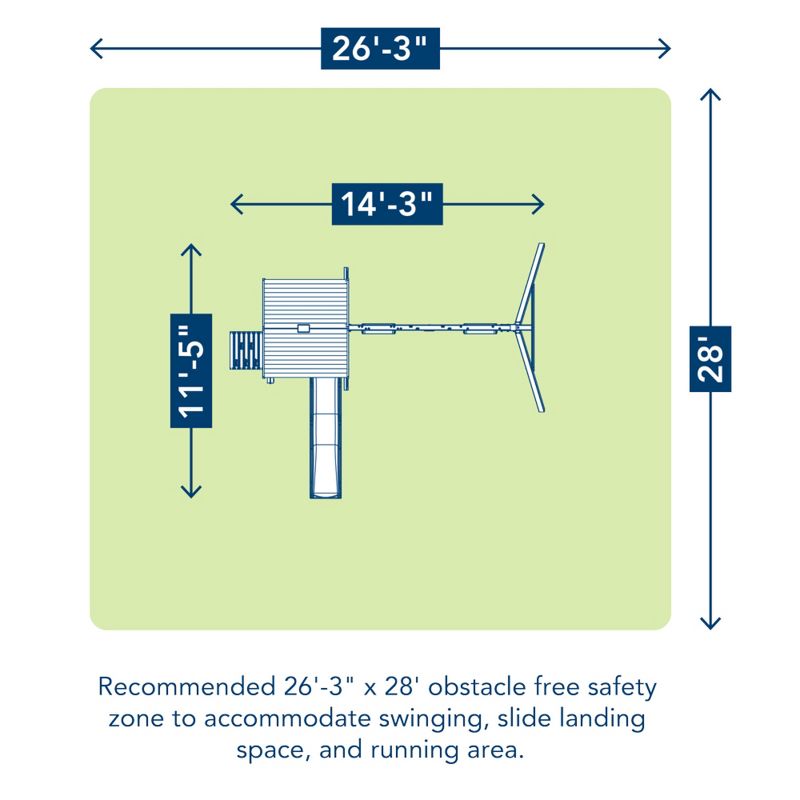 KidKraft McKinley Wooden Swing Set/Playset
