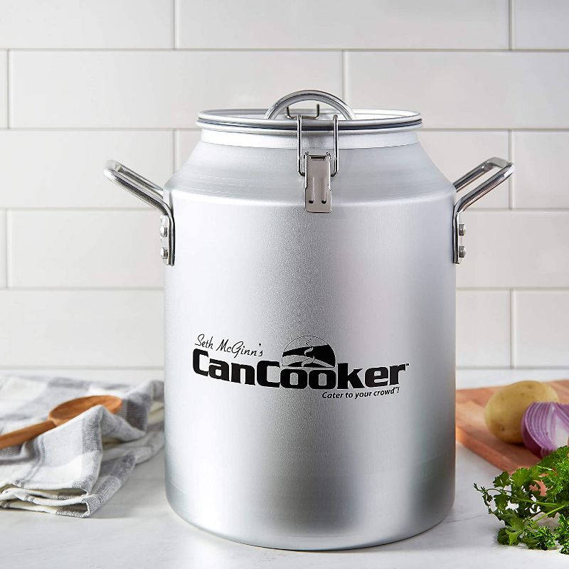 CanCooker CC-001-CN 4 Gallon Convection Steam Cooker for 20 People Bundle with CanCooker Batter Bowl XL Collapsible Food Batter/Breading Cooking Bowl