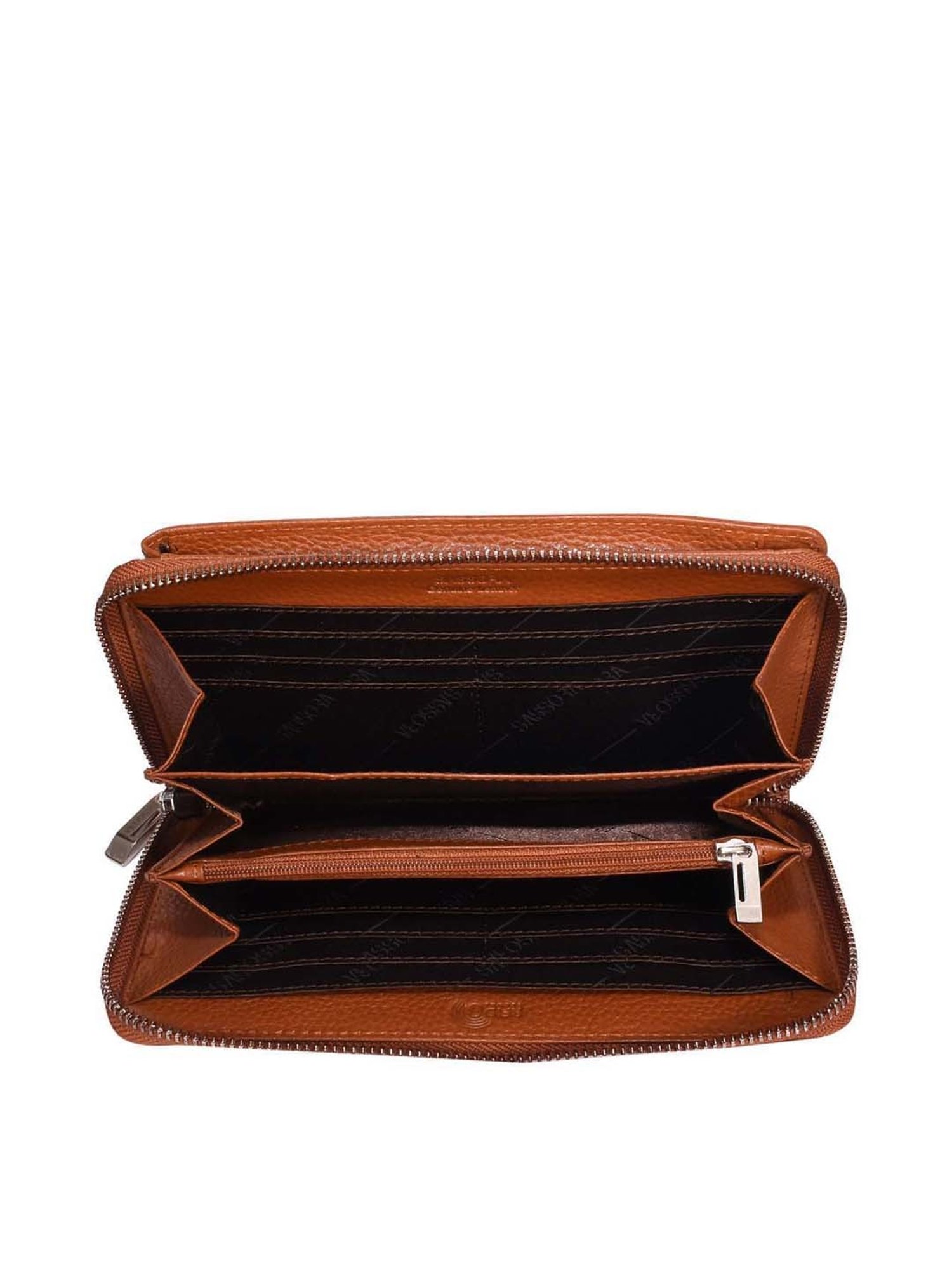 SASSORA Brown Textured Mobile Pouch