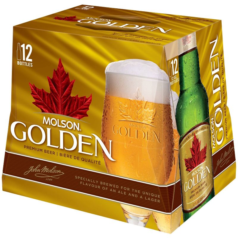 Molson Golden Premium Beer - 12pk/12 fl oz Bottles