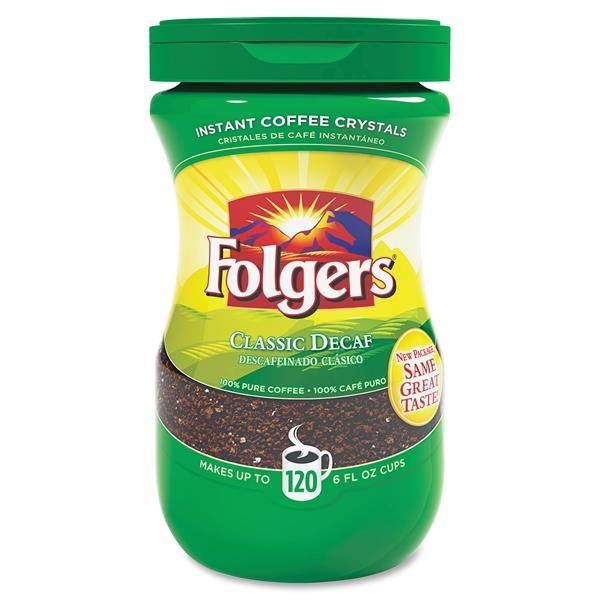 Folgers Classic Decaf Instant Coffee Crystals