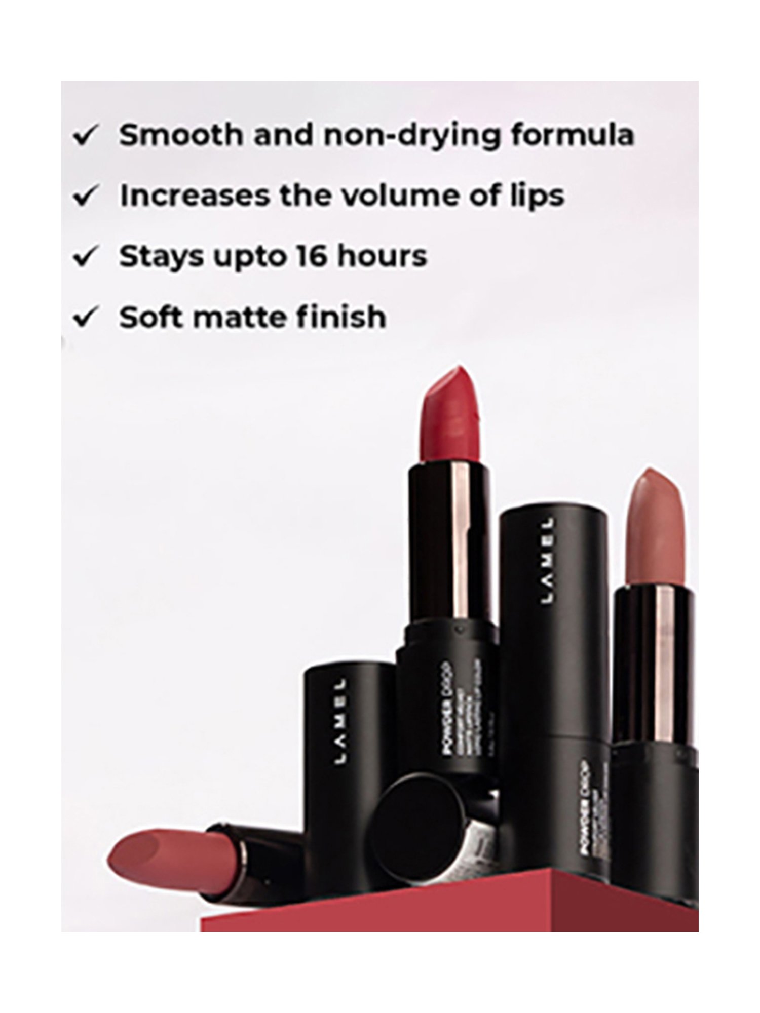 Lamel Powder Drop Matte Lipstick 403 Vintage Rose - 3.8 gm