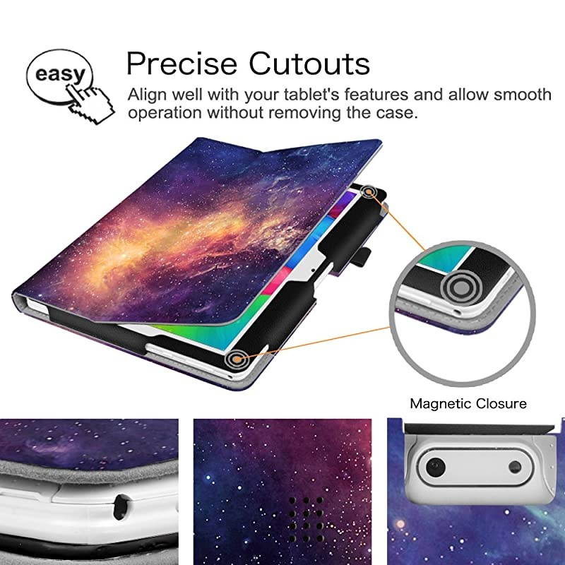 Case for Dragon Touch 10 inch K10 Notepad K10 Max10 Tablet Premium PU Leather Stand Cover Compatible Lectrus 101 Victbing 10 Hoozo 10 Winsing 10 ZONKO 101 Android Tablet Galaxy