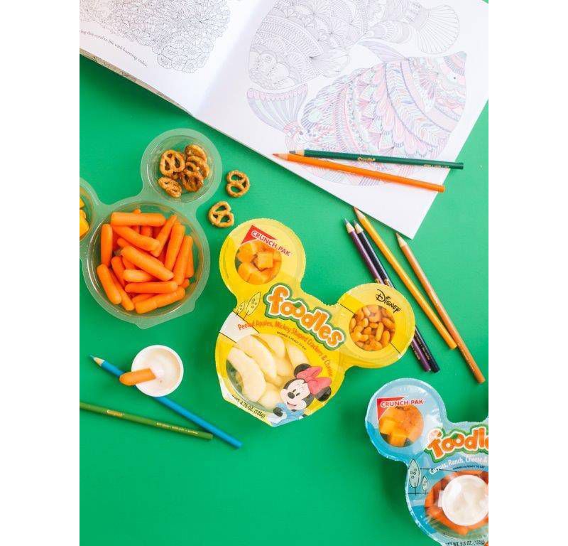 Crunch Pak Disney Foodles Peeled Apples, Cheese & Crackers - 4.75oz