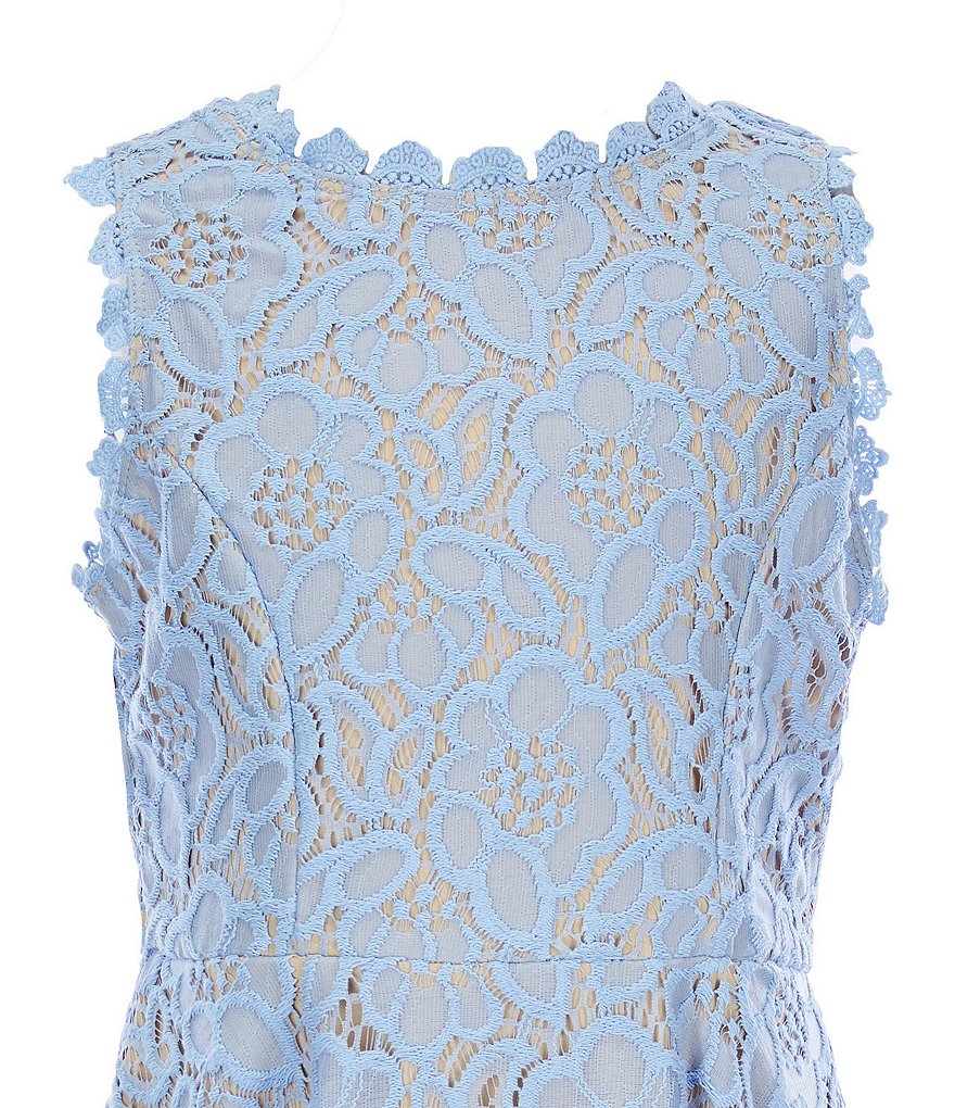 Honey and Rosie Big Girls 7-16 Lace Tiered A-Line Dress