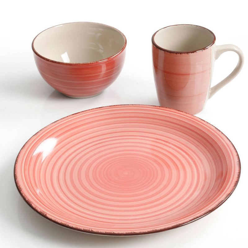 Gibson Home 12pc Stoneware Color Vibes Dinnerware Set