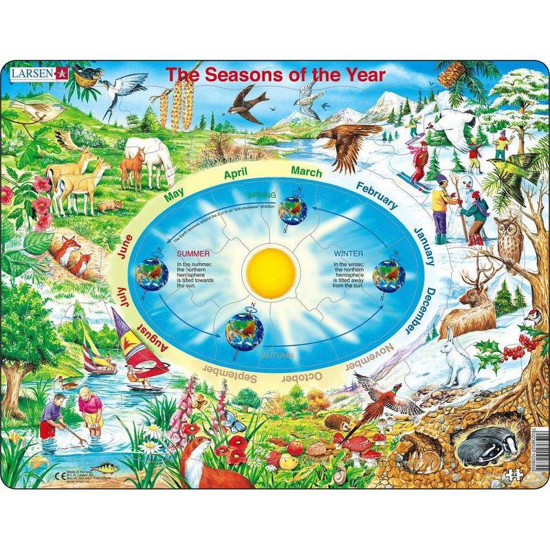 Larsen Puzzles Climate & Seasons Kids Puzzle Set - 2pk