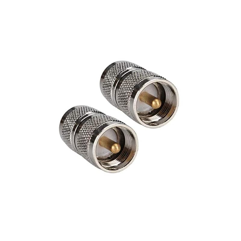 RF coaxial coax adapter UHF male to male PL259 connector Pack of 2