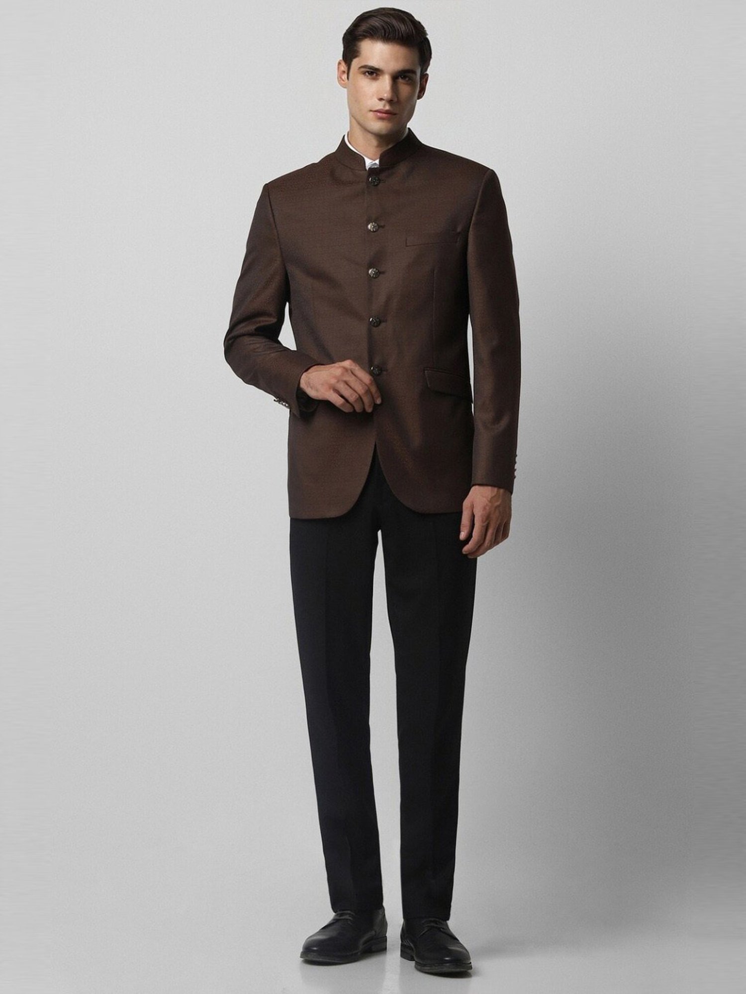 Hangup Cream Regular Fit Ethnic Blazer