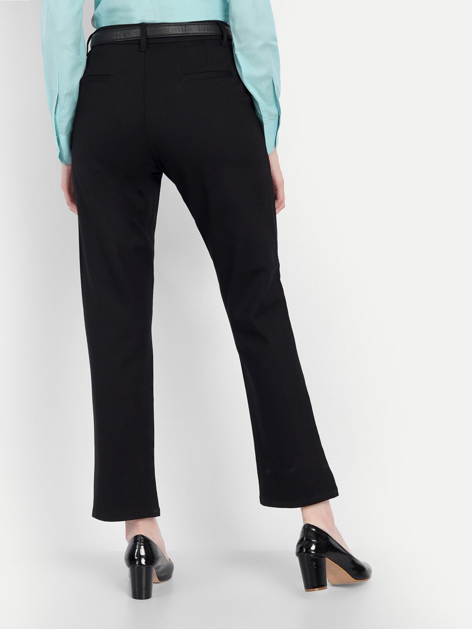 Broadstar Black High Rise Trousers