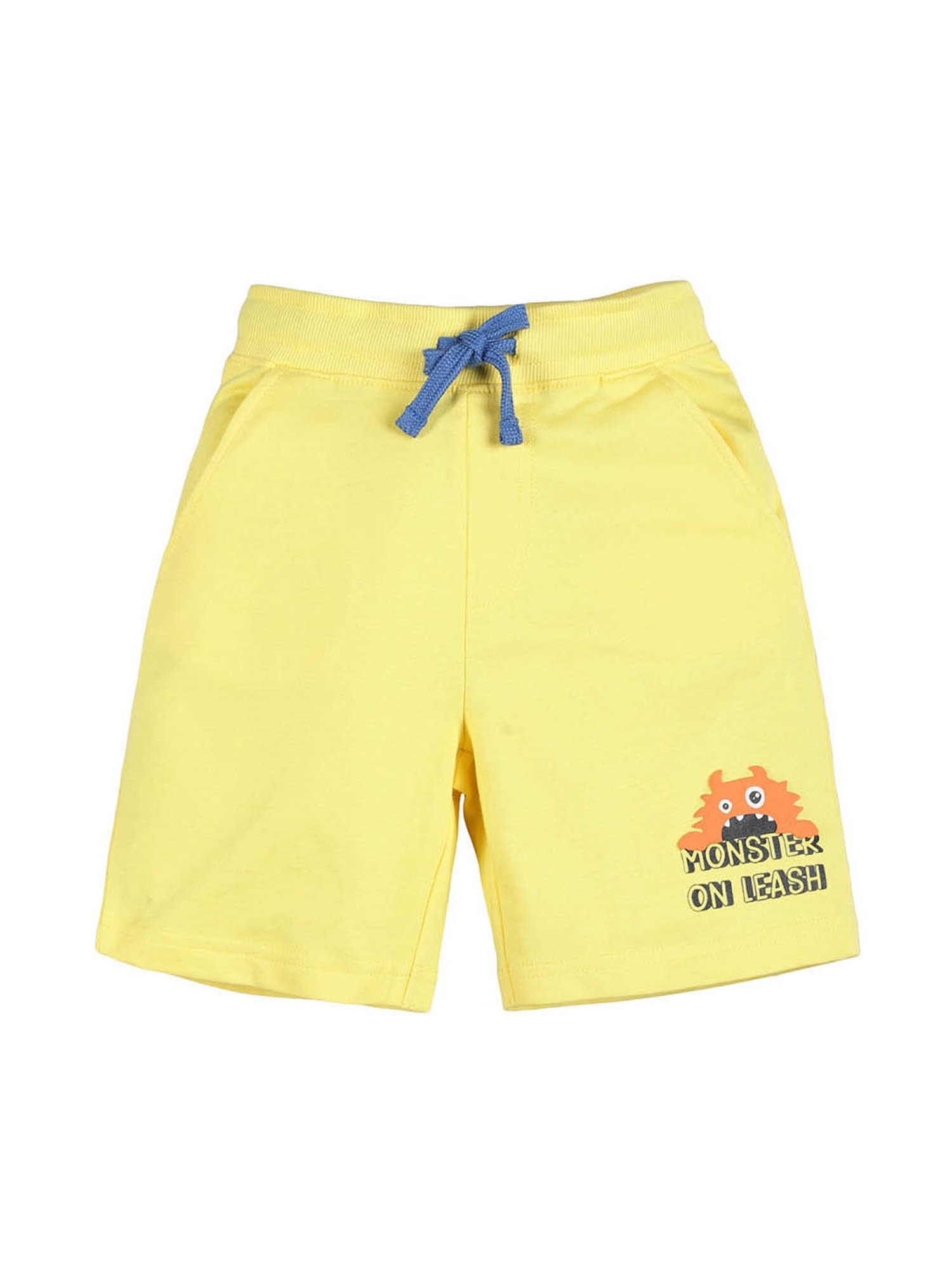 Plum Tree Kids Green & Yellow Printed T-Shirt with Shorts