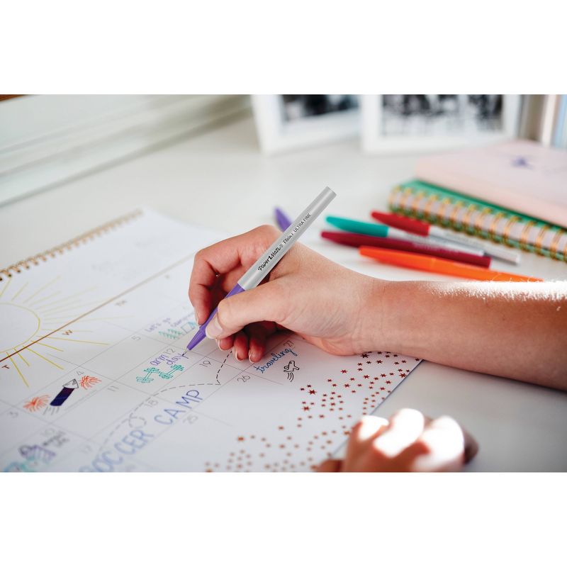 Paper Mate 12pk Marker Pens Flair Mixed Tip Multicolor