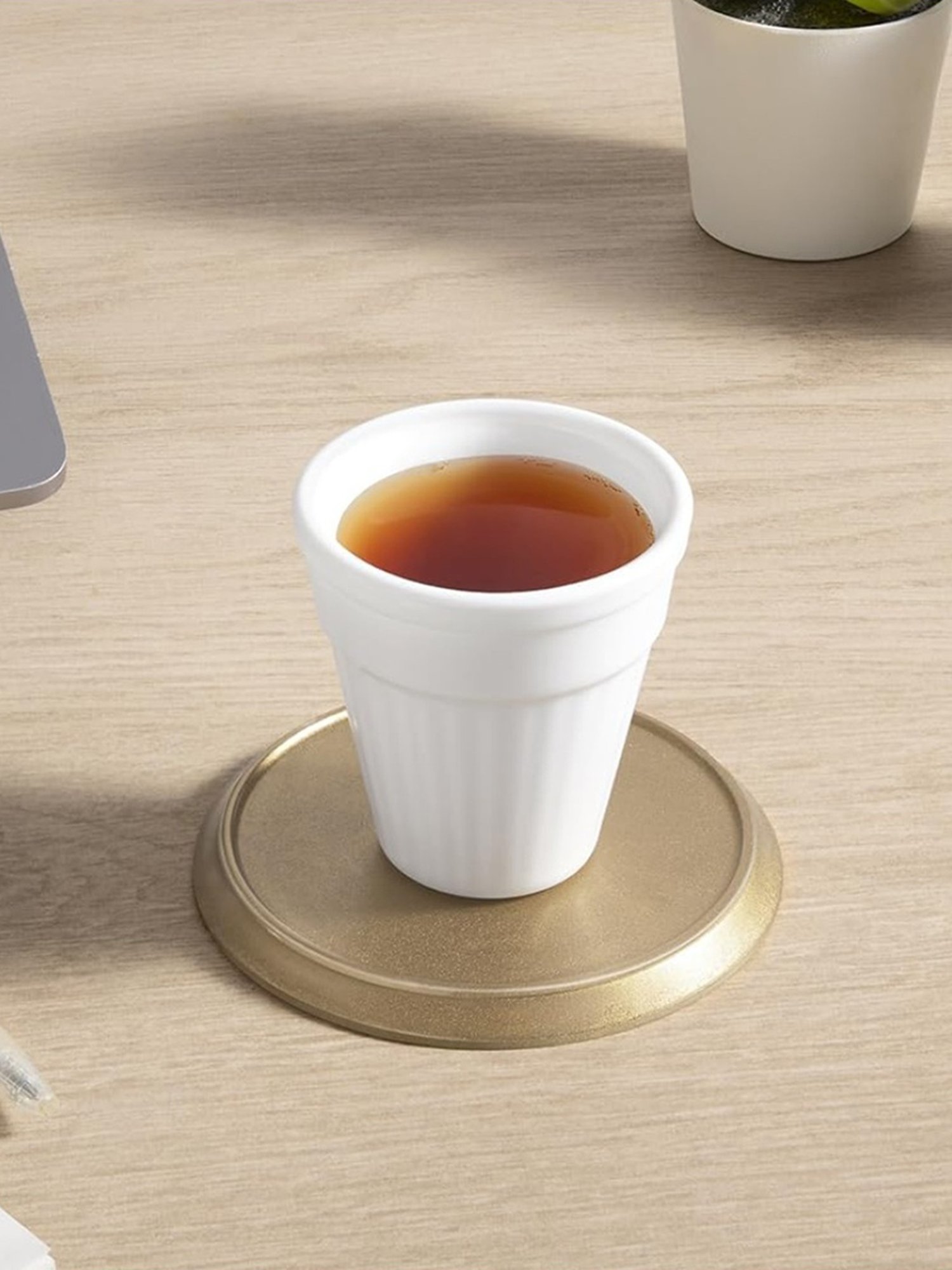 Larah by Borosil White Ceramic Opalware Mug - Set of 6 160ml