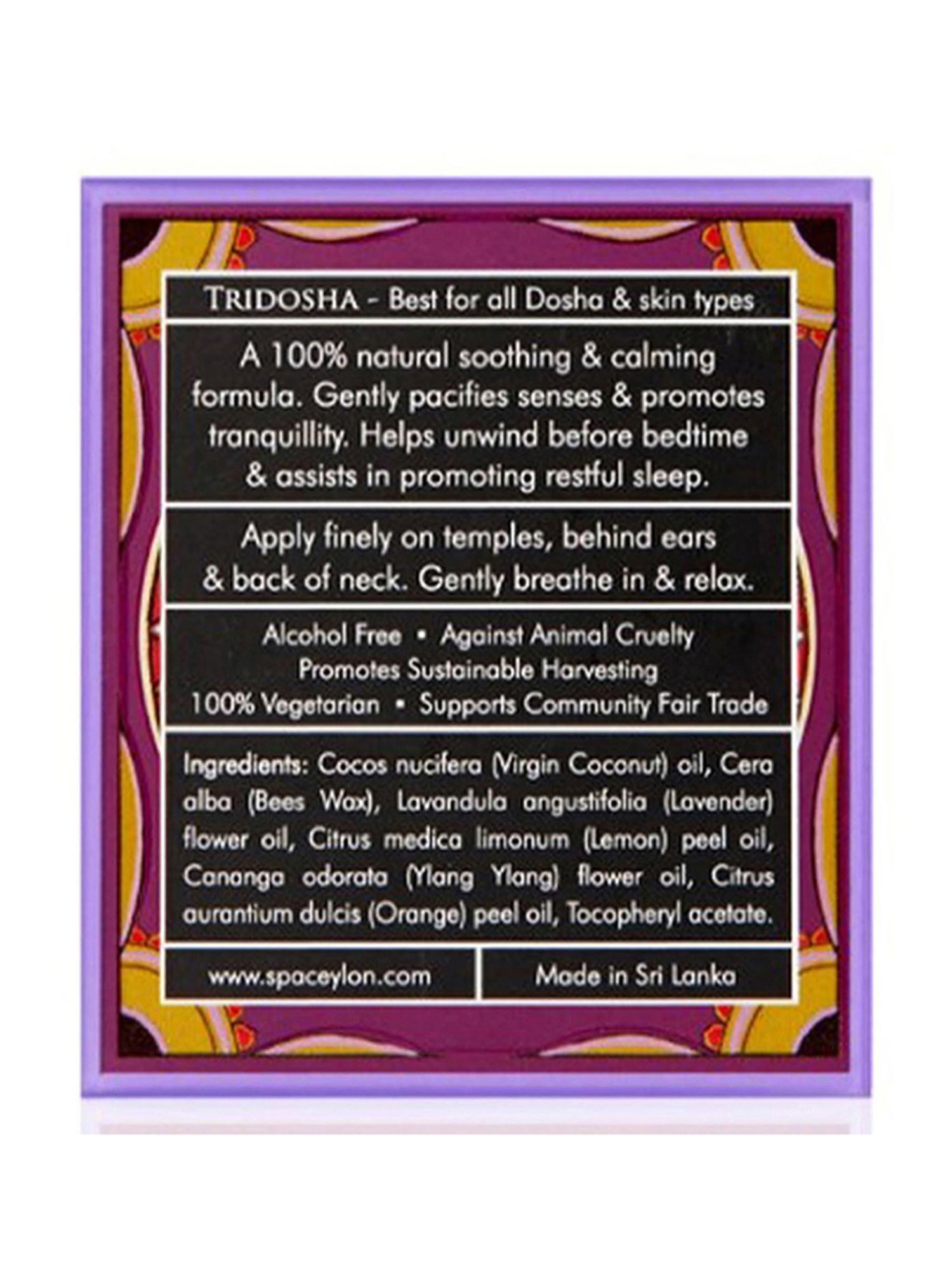 Spa Ceylon Ayurveda Sleep Calming Balm - 25 gm