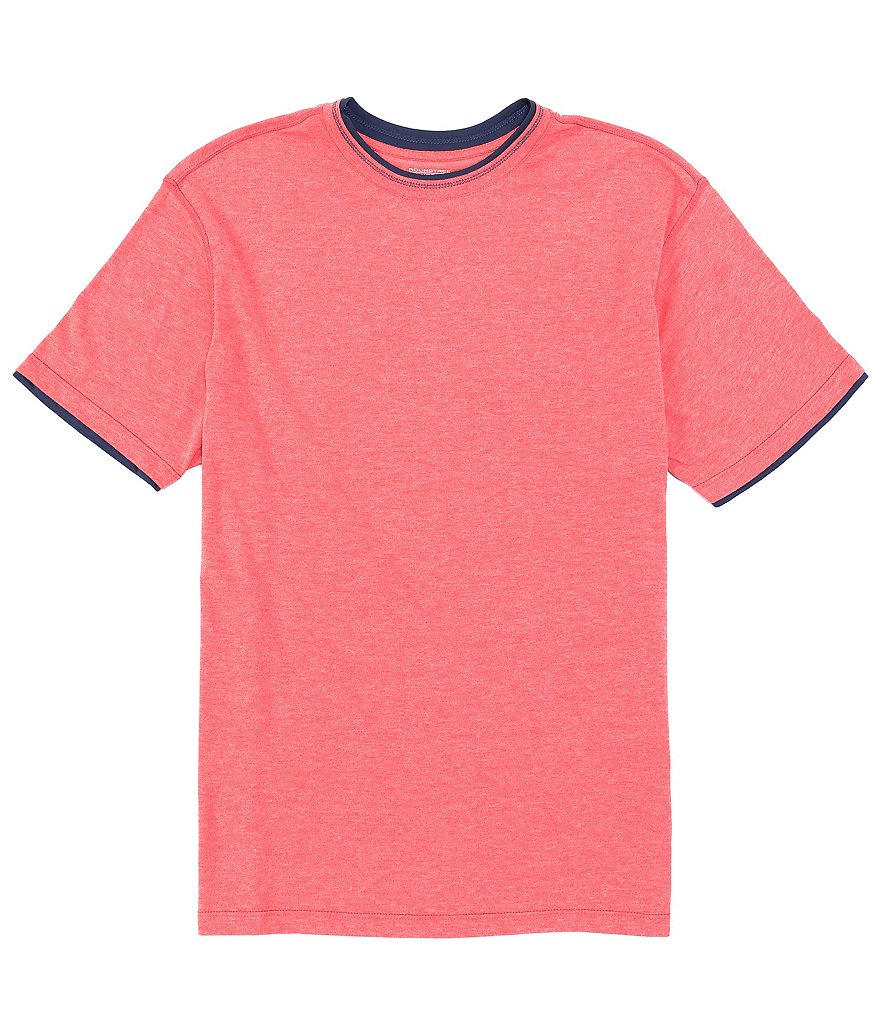 Soft Washed Short Sleeve Double Crew Neck Tee