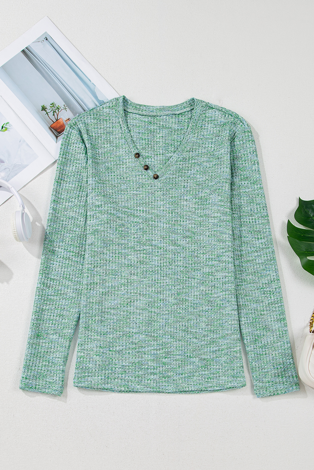 Bohemian Patterned Pullover Long Sleeve Blouse