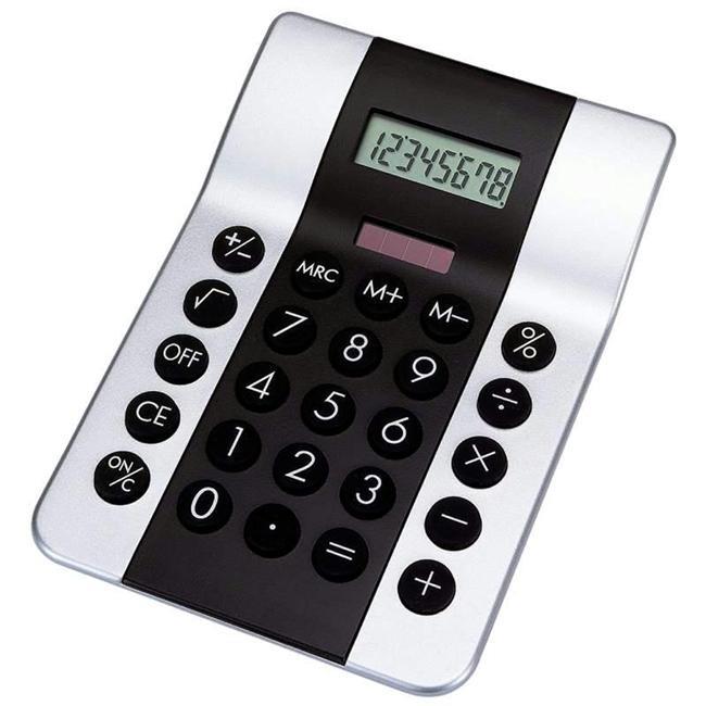 Mitaki-Japan HHCALRS2 Mitaki-Japan 4" Dual Powered Calculator - Silver/Black