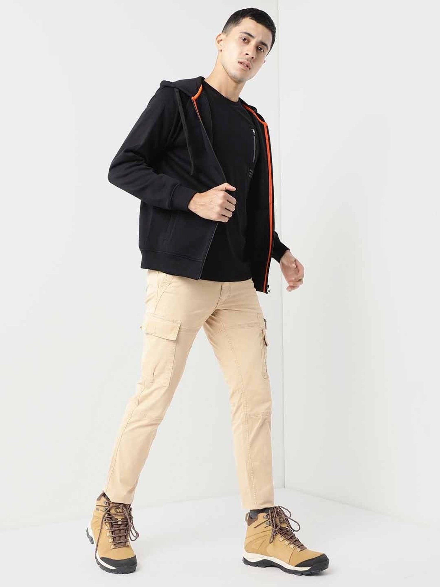 Wildcraft Khaki Regular Fit Cargos