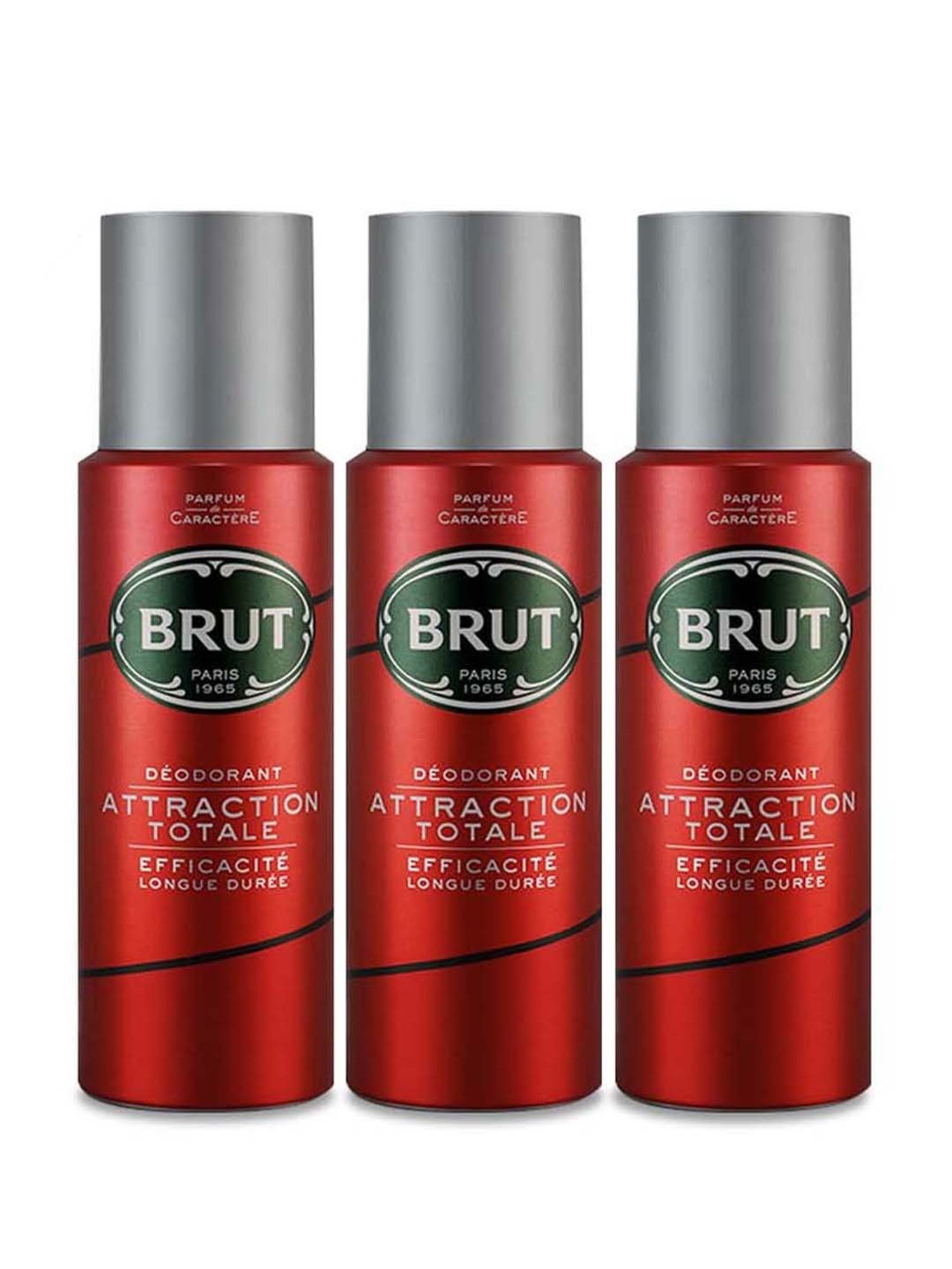 Brut Deodorant Spray Attraction for Men - 200 ml (Pack of 3)