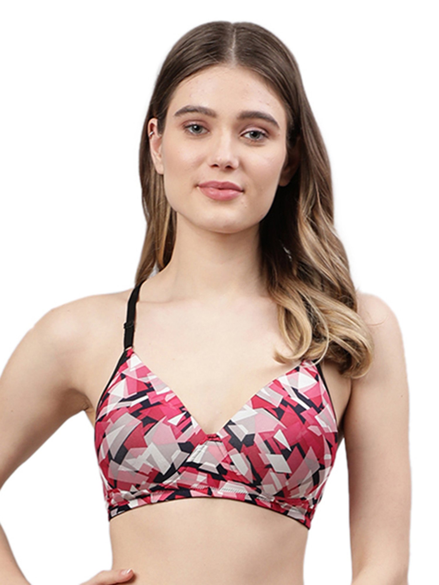 Cukoo Multicolor Printed Full Coverage Non-Wired Bra - Pack of 2