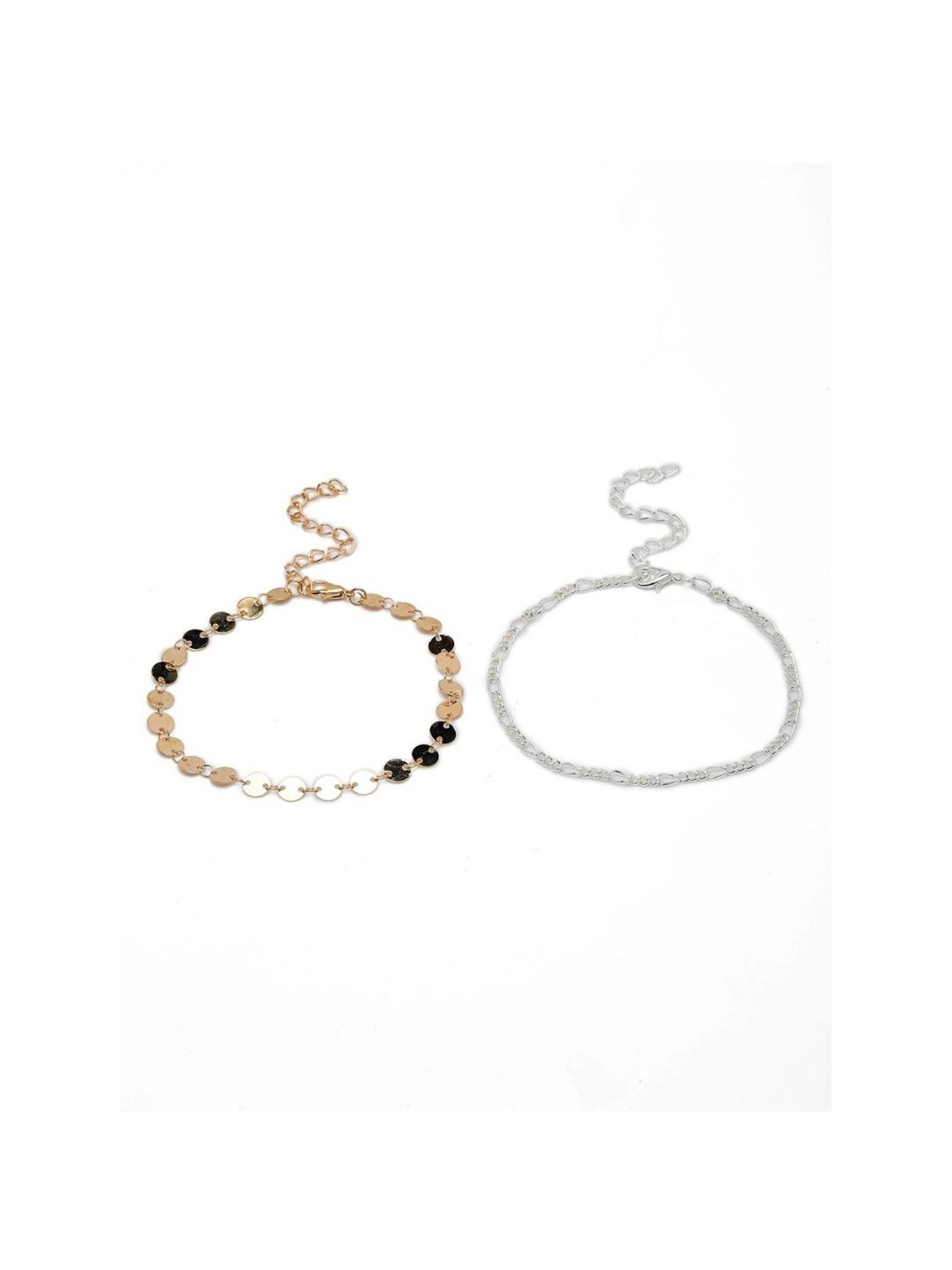 YouBella Jewellery Gold-Plated Flexible fit Bracelet - Set of 4