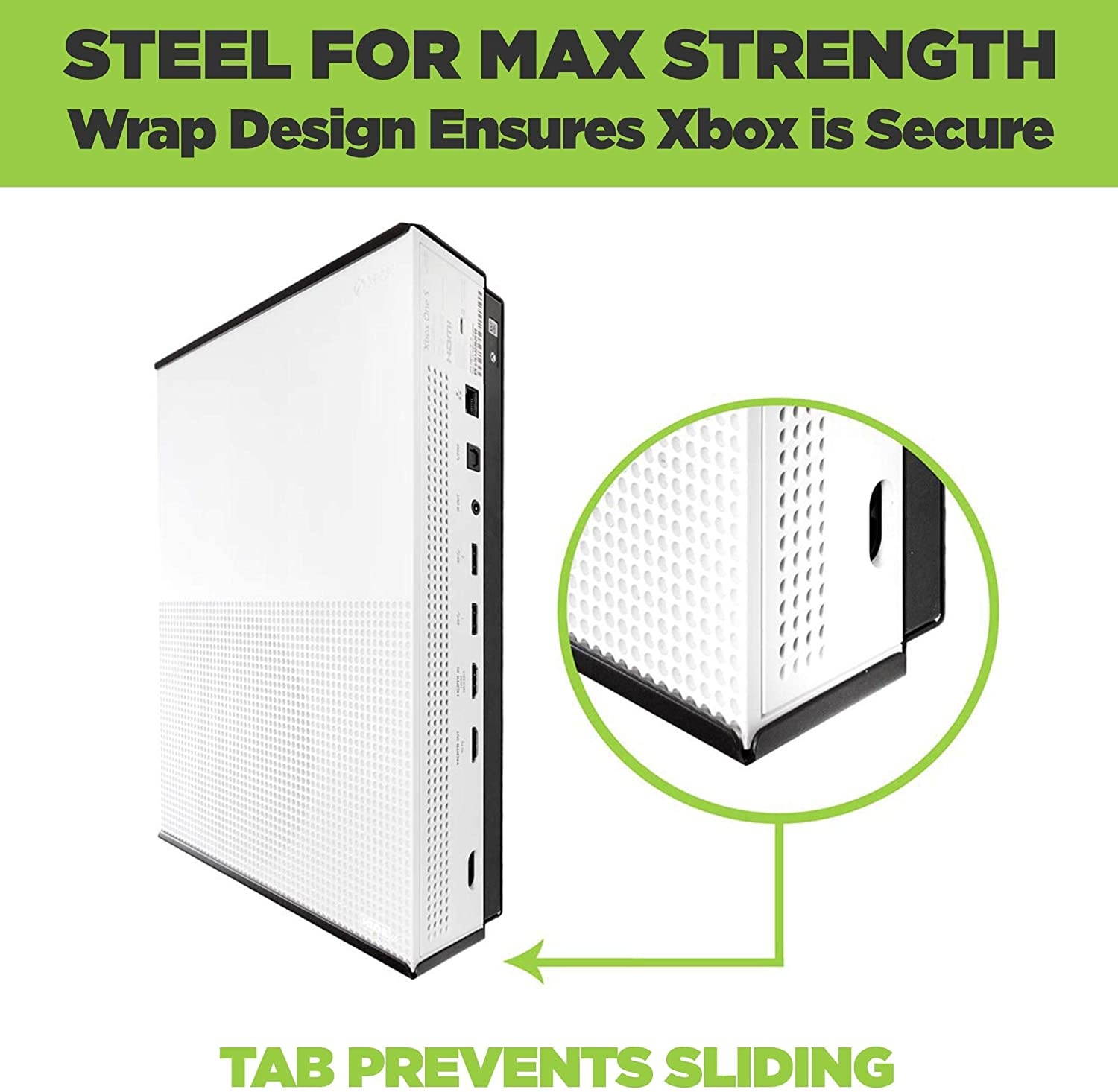 HIDEit X1S Xbox One S Wall Mount and (2) Controller Wall Mounts (Xbox One S Black Bundle) - HIDEit Behind the TV or DISPLAYit - Made in the USA and Trusted Worldwide Since 2009