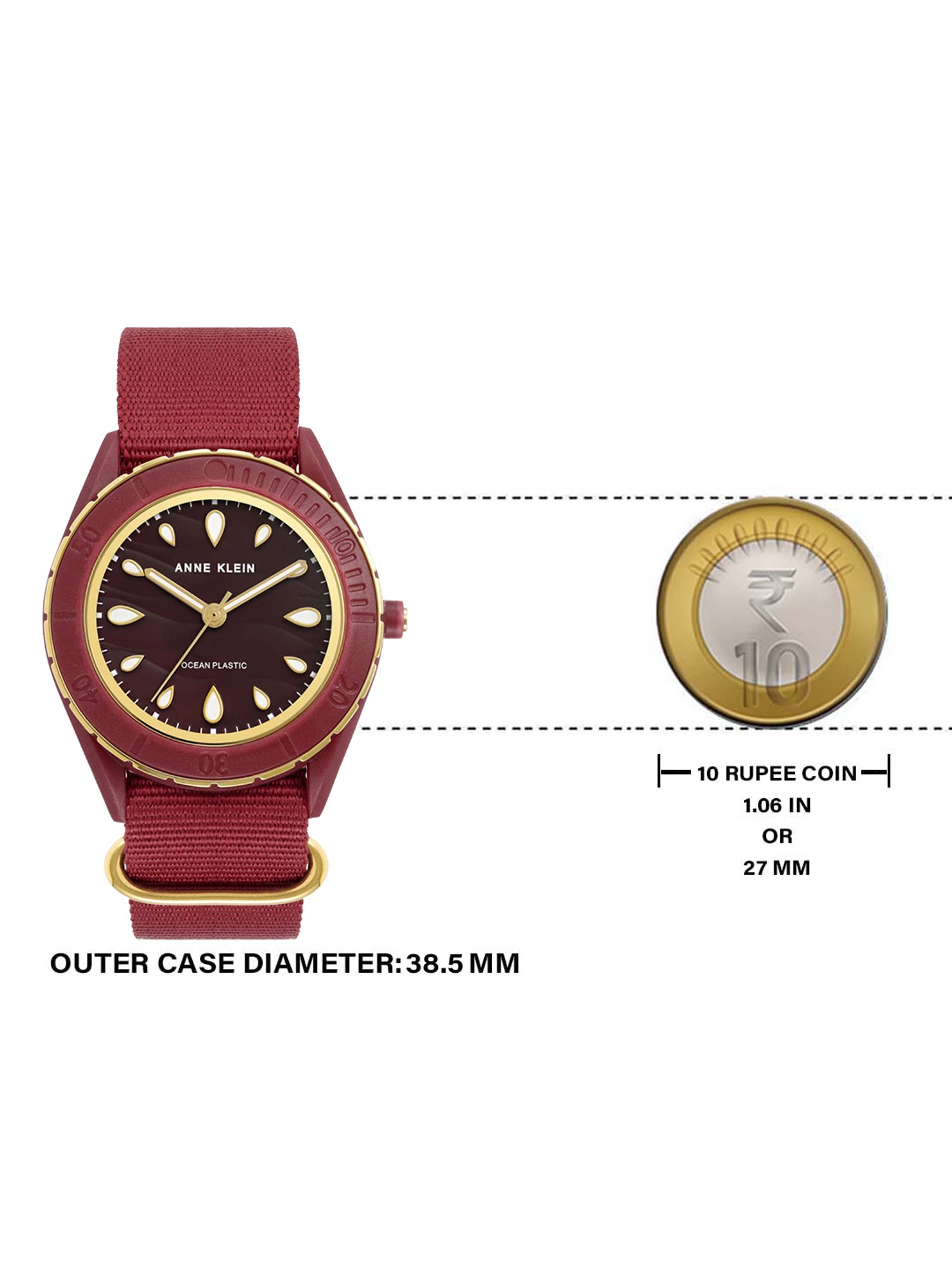 Anne Klein AK4016GPBY Analog Watch for Women